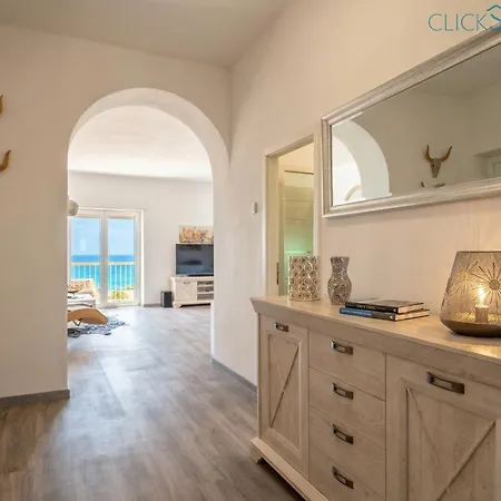 Tudor Flat Sea View With Parking, Wifi, Terrace, Close To The Sea ألغيرو