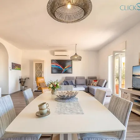 Tudor Flat Sea View With Parking, Wifi, Terrace, Close To The Sea * ألغيرو