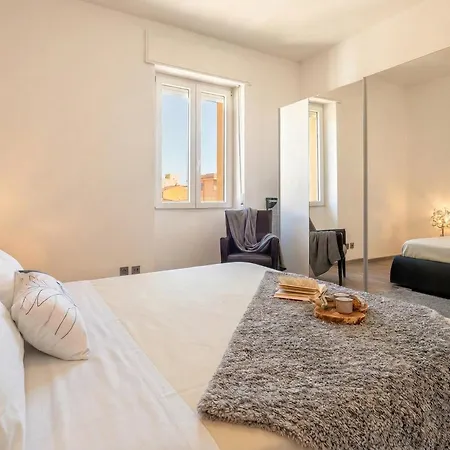 Tudor Flat Sea View With Parking, Wifi, Terrace, Close To The Sea ألغيرو